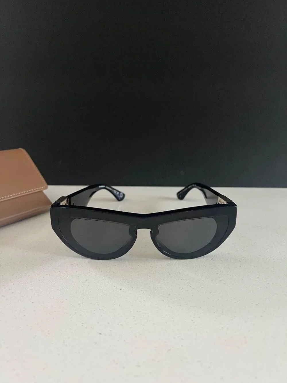 Burberry BE4422U cat eye black sunglasses
